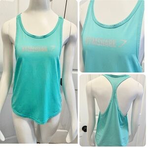 GYMSHARK Tank Top Racerback Aqua Mesh Size XS